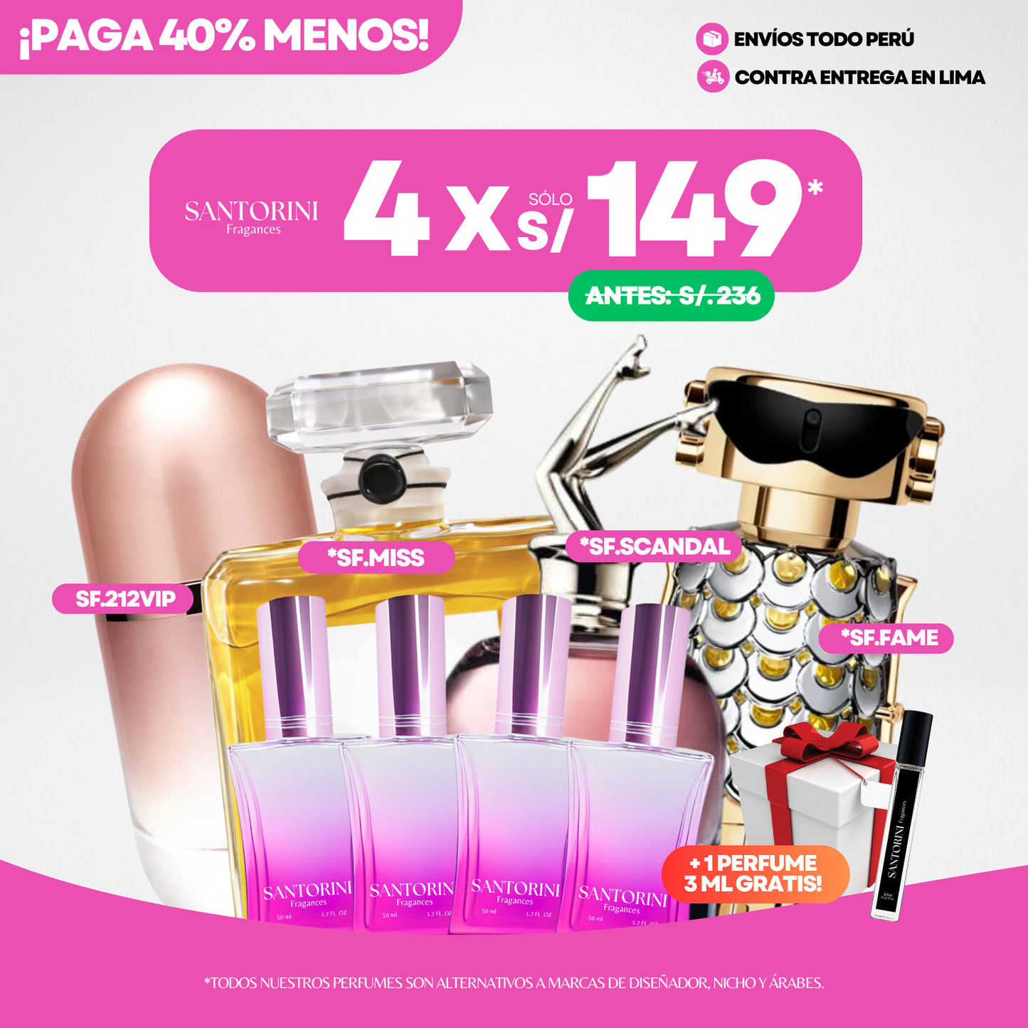 ¡PROMO 4 X S/.149!
