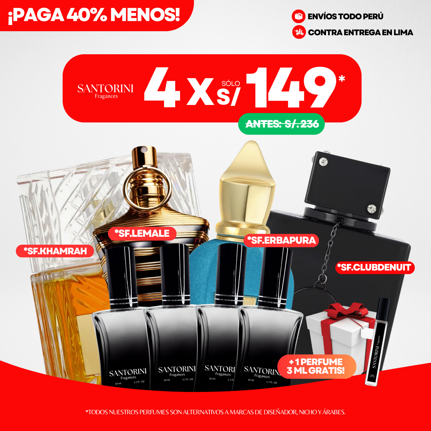 ¡PROMO 4 X S/.149!
