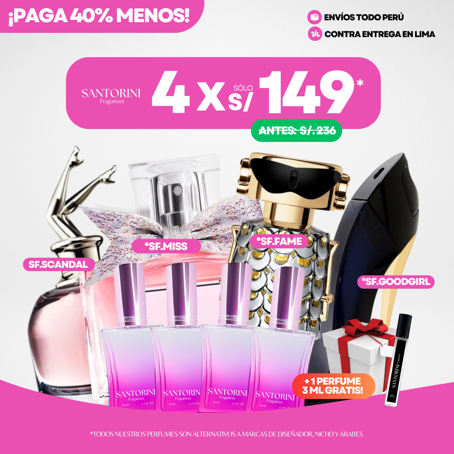 ¡PROMO 4 X S/.149!