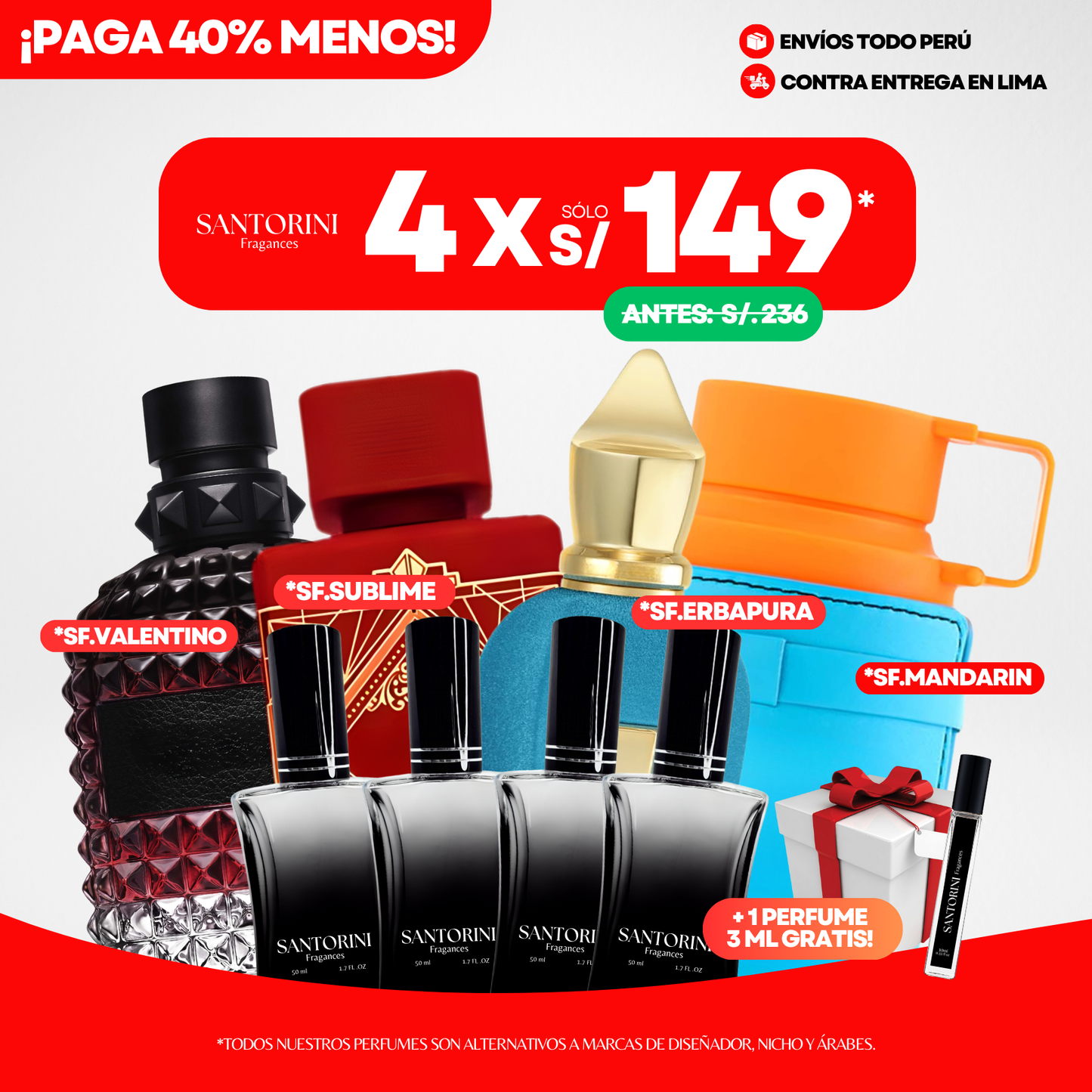 ¡PROMO 4 X S/.149!